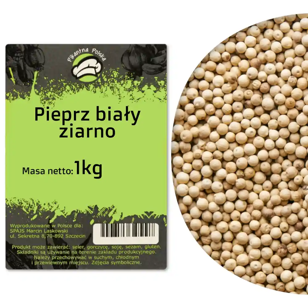 Pieprz Biały Ziarno - 1kg